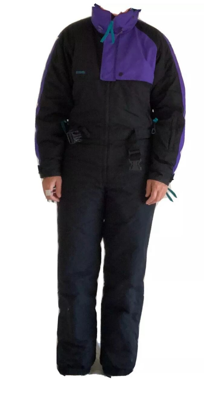 Mens or Women's Unisex VTG Columbia 80s 90s Full Ski Suit Retro Small
